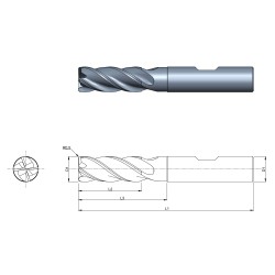 VHM Schaftfräser mit ER