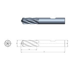 VHM Fasfräser 120°